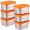 BEAHING Boîte à lunch en acier inoxydable pour enfants, boîte à lunch en acier inoxydable pour enfants, 6pcs 230 ml / 8 oz Conteneurs de collations l'épreuve pour la garderie voyage