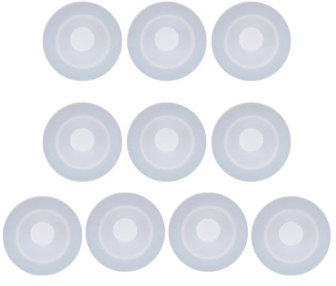 10 Pcs Bottle Seals,Silicone Bottle Seals,Water Bottles Tops Replacement Caps Reusable,Dust Proof Container,Lid Hole Straw Holes Rubber,Spill Protection,Milk Bottles Protectors for Travel,Leakproof