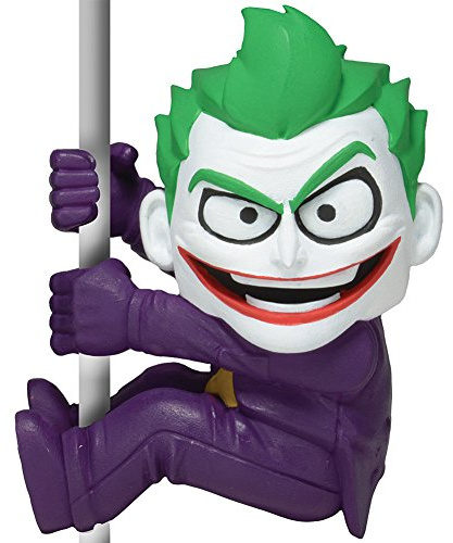 DC Comics Joker Scaler Vinyl Batman Villain Cable Wire Gripper Toy 3.5-In