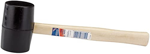 Draper 78614 Rubber Mallet with Hardwood Shaft, 620g,Blue