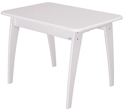 Geuther Tisch Bambino Höhe 55 cm Buche-Massivholz Ideales Kinderzimmerzubehör bis 6 Jahre Passender Spieltisch Bambino Möbeln Weiß