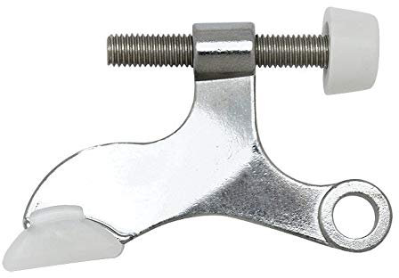 10 Pack - Designers Impressions Polished Chrome Heavy Duty Hinge Pin Adjustable Door Stop : 3619