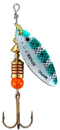 MAPSO- 5 Cucharillas de Pesca Spark-1 T-PV 4,5 GMS