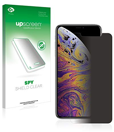 upscreen Anti-Spy Blickschutzfolie für Apple iPhone Xs Max / 11 Pro Max Privacy Screen Displayschutz-Folie [Sichtschutz, Blaulichtfilter]