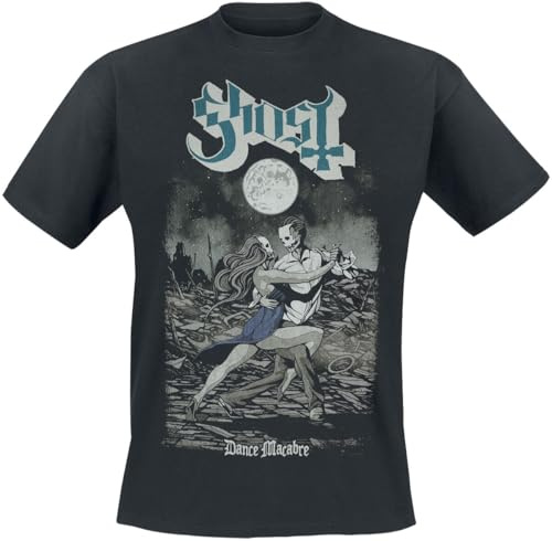 Ghost Dance Macabre Männer T-Shirt schwarz 4XL 100% Baumwolle Band-Merch, Bands
