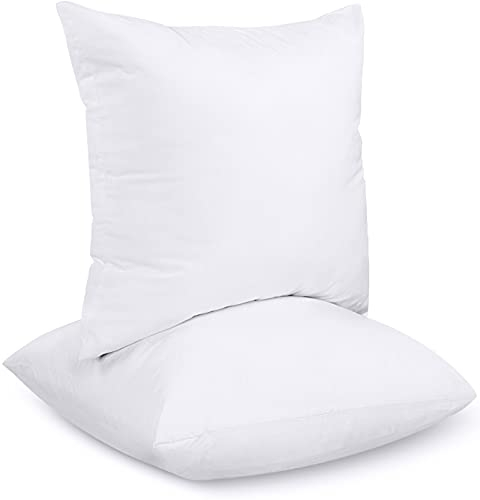 Utopia Bedding 2er Set Kissenfüllung 55 x 55 cm, Innenkissen Füllkissen Kopfkissen Sofakissen (Weiß)