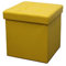 La Maison Large Ottoman Foldaway Storage Blanket Toy Box Bench Faux Leather Practical Bench Blanket Box (Ochre, 38cm x 38cm)