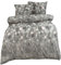 Buymax Fleece Bettwäsche 200 x 220 cm 3 teilig Plüsch Winterbettwäsche Kuschel Thermo Fleece Kopfkissenbezüge 80x80 cm Cashmere Touch, Schneeflocken Star, Farbe Grau-Anthrazit