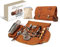 Borsa da barista da viaggio, kit professionale per barista, borsa per attrezzi da cocktail, custodia in pelle con 20 strumenti da bar, set simile a una valigetta per barista al bar, casa, feste, campi