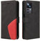 CXTcase Handyhülle für Xiaomi 12T/Xiaomi 12T Pro, Flip PU Leder Hülle Cover, Modisch Flip Case für Xiaomi 12T Pro Handytasche Schutzhülle, Schwarz
