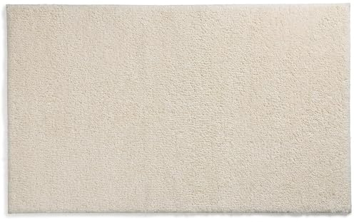 kela Badematte rutschfest 70 x 120 x 1,5 cm Maja, Badezimmerteppich beige, waschbar, recyceltes Polyester, Flauschiger Badvorleger