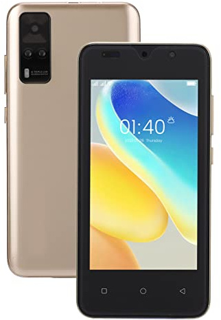 Y53S Handy, Android 6 Smartphone mit Gesichtserkennung, 4,66 Zoll HD Bildschirm, 2 GB RAM 32 GB ROM, 3 Kartensteckplätze, Dual Karten, Dual Standby, 2 MP Vorne, 5 MP Hinten, 2800 mAh Akku(Gold)