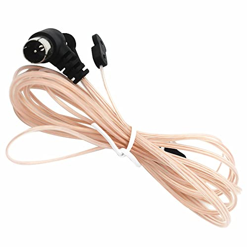 DollaTek UKW-Radioantenne, TV-Stecker auf F-Stecker, Adapter mit 2 m Verlängerungskabel für Radio Onkyo Sherwood Marantz Pioneer Oenon