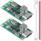 Youmile 2 pcs 2S 2A Lithium Battery Charging Board Type-C USB 18650 Li-ion Lithium Battery Charger Module Boost Converter 8.4V Charging Protection Board with Type-C to USB cable red and black cable