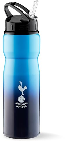 Tottenham Hotspur FC Water Bottle with Straw - Metal Water Bottle for Football Fans Sports Work Gym Spurs Gifts for Men