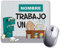 Alfombrilla de Raton para Ordenador Personalizada con Texto. El Nombre o Texto Que Quieras Trabajo un Huevo.