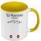 Mug de Couleur Qualité Premium Jaune - Les Montagnes M'Appellent Outdoor Aventure - Tasse avec anse et intérieur de couleur