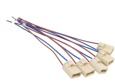 BREAKA 5-teiliges G9 Lampenfassung Set, Keramik, Weiß, Bi-Pin Sockel, 12V-250V, 0-2A, 24W