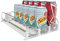 GLGN Kühlschrank Organizer Dosen, Selbst Vorrückende Kühlschrank Organizer Set (380mm*3), für Getränke Bier Soda Stauraum, für Dosen, Dosenspender Kühlschrank, Fridge Organizer
