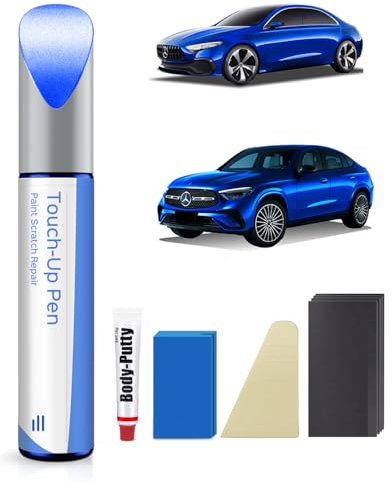 PARTS4EV 890/5890 Lunar Blau Metallic Ausbesserungsfarbe Kit für Mercede-Benz – Exakte Übereinstimmung – Ausbesserung von Kratzern und Abplatzungen