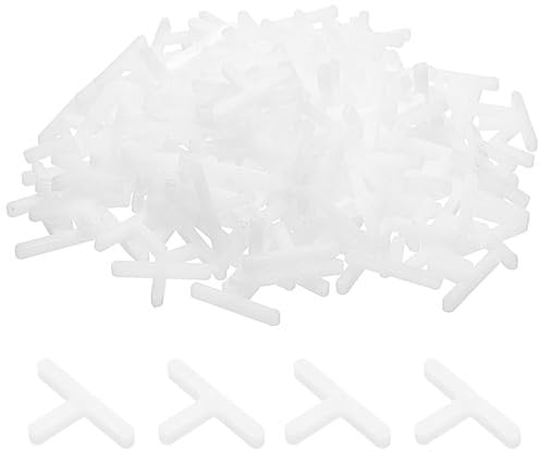 sourcing map 200pcs Tile Spacers 3mm Hard Plastic t Type Tiles Leveler Spacer Installation Ceramic Spacing Clips for Wall Floor