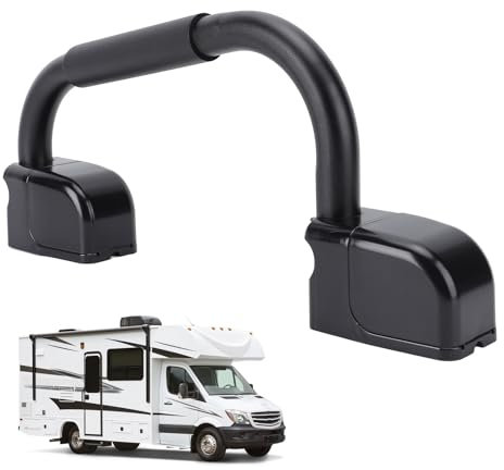 Asixxsix Wohnmobil-Handlauf, Klappbarer Haltegriff aus Aluminiumlegierung, Weicher Griff für Wohnmobil-Eingangstür, Ersatz für Wohnmobile, Reiseanhänger, Boote