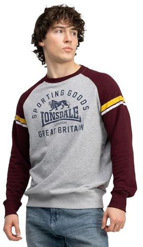 Lonsdale Herren Bregis Crewneck Sweatshirt (1er Pack)