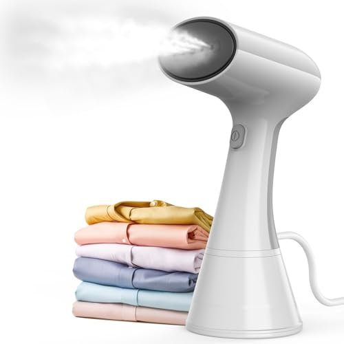 Shenjia Plancha Vertical Vapor, 150°C Turbo Vapor de Penetración Extrema Reducción de Arrugas, 20s de Calentamiento Rápido Plancha de Vapor, Ideal Para El Hogar, La oficina, Los Viajes