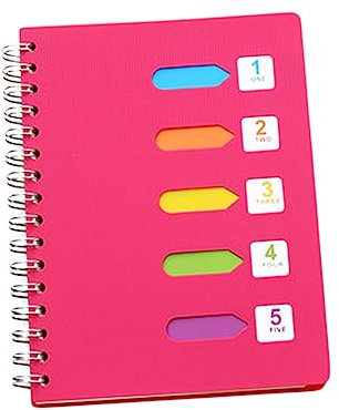 Operitacx Notizbuch B5 Groß Spiralbindung Dickes Papier Seitlich Gebunden Rosé Journal Tagebuch Schüler Reise