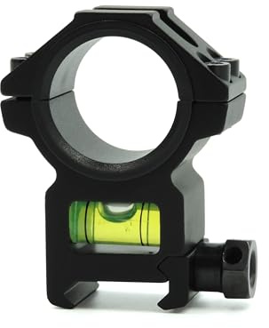 TacFirst Wasserwaage Zielfernrohr Montage 25,4mm 30mm UMSLE mit Bubble Level Libelle – Schnellmontage für 20mm Weaver Picatinny Schiene – Präzisions Montageringe Aluminium Anti-Cant Jagdoptik