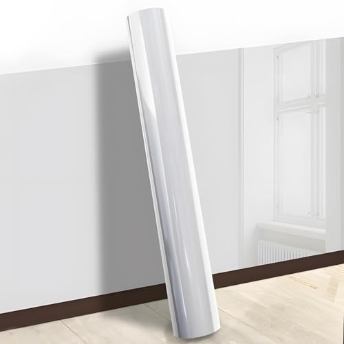 4 Rollen Klebefolie Transparent, Wandschutz, 40 X 200 Cm, Elektrostatisch Haftend, Schmutzabweisend und Spritzwassergeschützt, Geeignet für Küchen, Möbel, Büros und Schulen