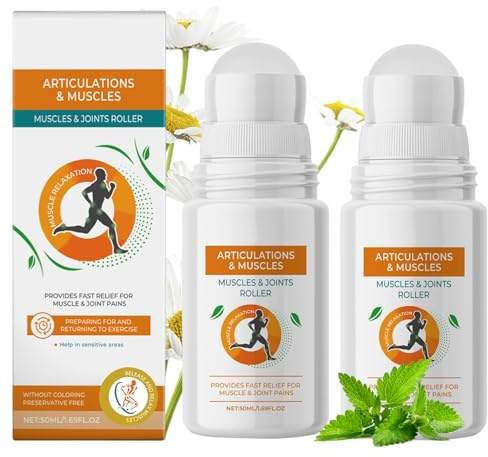 50ml Roll-on mit ätherischen Ölen,Massageroller lindert Verspannungen im Muskeln,ätherische Öle Roll On für Sport & Muskel entspannung,Entspannung Geschenk für Frauen und Männe
