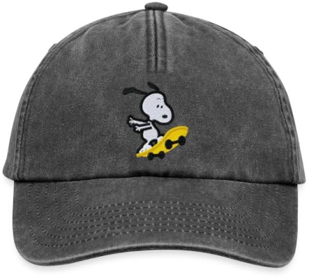 Spreadshirt Snoopy Skateboard Abenteuer Freude Vintage Cap