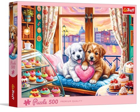 Trefl – Puppy Love – 500-teiliges Puzzle – DIY-Puzzle, kreative Unterhaltung für Erwachsene und Kinder ab 10 Jahren