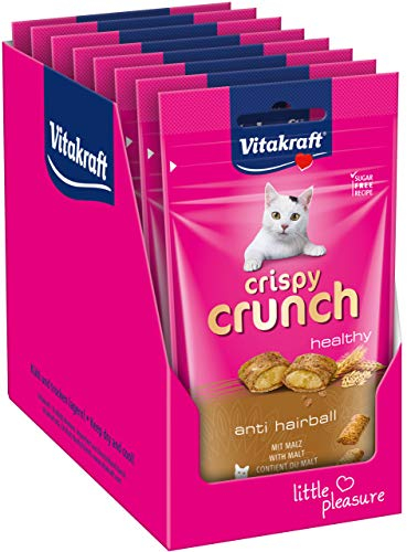 Vitakraft Crispy Crunch Katzensnack mit Malz, 8 Beutel à 60 g