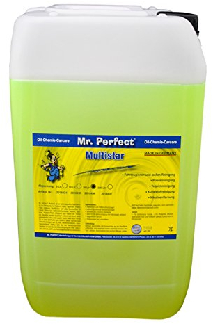 Mr. Perfect - Multistar Multireiniger 25L Konzentrat - Polsterreiniger, Teppichreiniger, Textilreiniger, Kunststoffreiniger und Autoinnenreiniger - Autoreinigung Innen & Außen