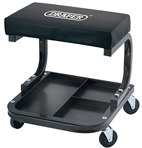 Draper 54243 Work Stool,Black,41.2 x 37.9 x 13.5 cm