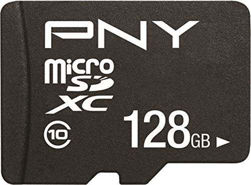 PNY Performance Plus 128 GB microSDXC-Speicherkarte + SD-Adapter, Klasse 10