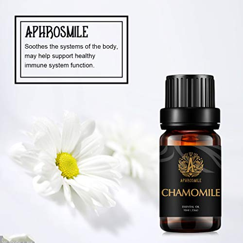 Aromatherapie Kamille Ätherisches Öl, 10ml Aromatherapie Kamille Ätherisches Öl für Luftbefeuchter, 100% reine Kamille Ätherisches Öl für Diffuser, Therapeutic Grad Kamille Ätherisches Öl für Massage