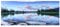 Aquarium Background Poster Decorative Painting PVC Sticker Sky and Clouds By Lake Landscape Image Wallpaper for Aquarium Fish Tank(61 * 30cm)