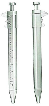 GUMEI 2 pièces Stylo à Encre Gel Vernier Pied à Coulisse 10 cm jauge métrique Cadran de précision Antichoc