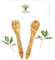 SOLTAKO Ustensiles de Cuisine, Couverts à Salade en Bois d’Olivier 30 cm, Cuillères de Cuisine, Ensemble de Fourchette et Cuillère en Bois Brut, Vaisselle et Art de la Table, Cuisine Accessoires
