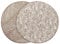 Toddlekind Krabbeldecke für Babys, Blattmuster, handgenäht, Baby-Spielmatte aus Bio-Baumwolle, 125 cm, Tan/Taupe