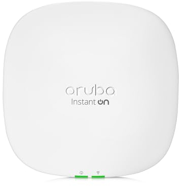HPE Networking Instant On Access Point AP25 4x4 WiFi 6 für Innenbereich | Netzteil im Lieferumfang enthalten | EU-Modell (R9B33A)