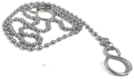 Bath Plug Chain Ball Type with S Shaped Hook 12 Inch (300mm) Non Rusting Sink Plug Chain Chrome Plated Color Bathtub Plug Stopper Chain.