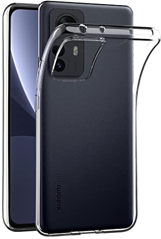 AICEK Kompatibel mit Xiaomi 12 Pro Hülle, Transparent Silikon Handyhülle für Xiaomi 12 Pro Hülle TPU Schutzhülle Bumper Crystal Clear Case