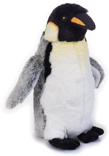 Freek Vonk x Bresser Peppie Pinguin Kuscheltier 27 cm Recyclingfüllung | Weiches Plüschgefieder, Füllung aus recycelten Materialien, maschinenwaschbar bis 30 °C, für Kinder und Tierfans