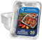 Rollay Lot de 10 Grands Plateaux en Aluminium Profonds (32 x 26 x 7 cm) pour la Cuisine, la pâtisserie, Le Grillage, Le rôtissage, Le Barbecue et Les fêtes (3500 ML)