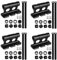 WOOLUCK® 4 Pièces Support de Fourche de vélo, Porte-vélos à dégagement Rapide en Alliage d'aluminium,pour remorque de Camion de Voiture