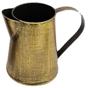Piuusngy Vaso in Metallo Brocca Shabby Portafiori Vaso in Metallo con Manico per Vaso da Fiori da Giardino Domestico in